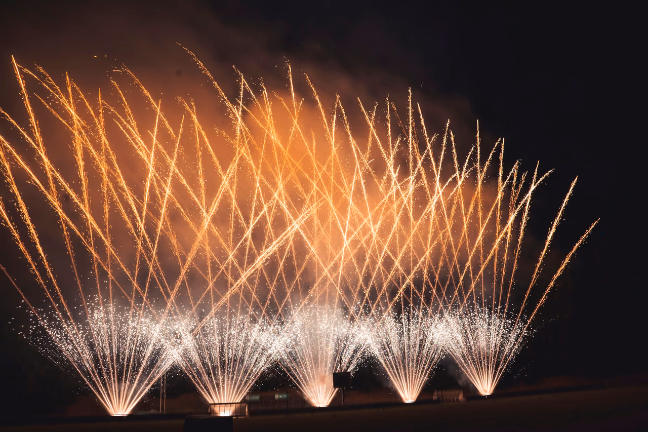Feuerwerk bei einer Veranstaltung in Osterholz