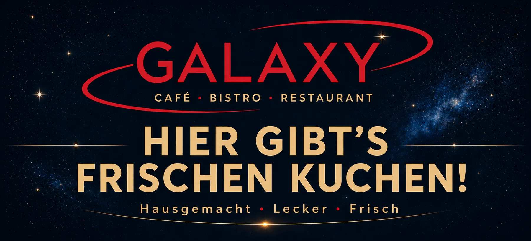 Gestaltetes Kampagnenbanner für Galaxy Bremen